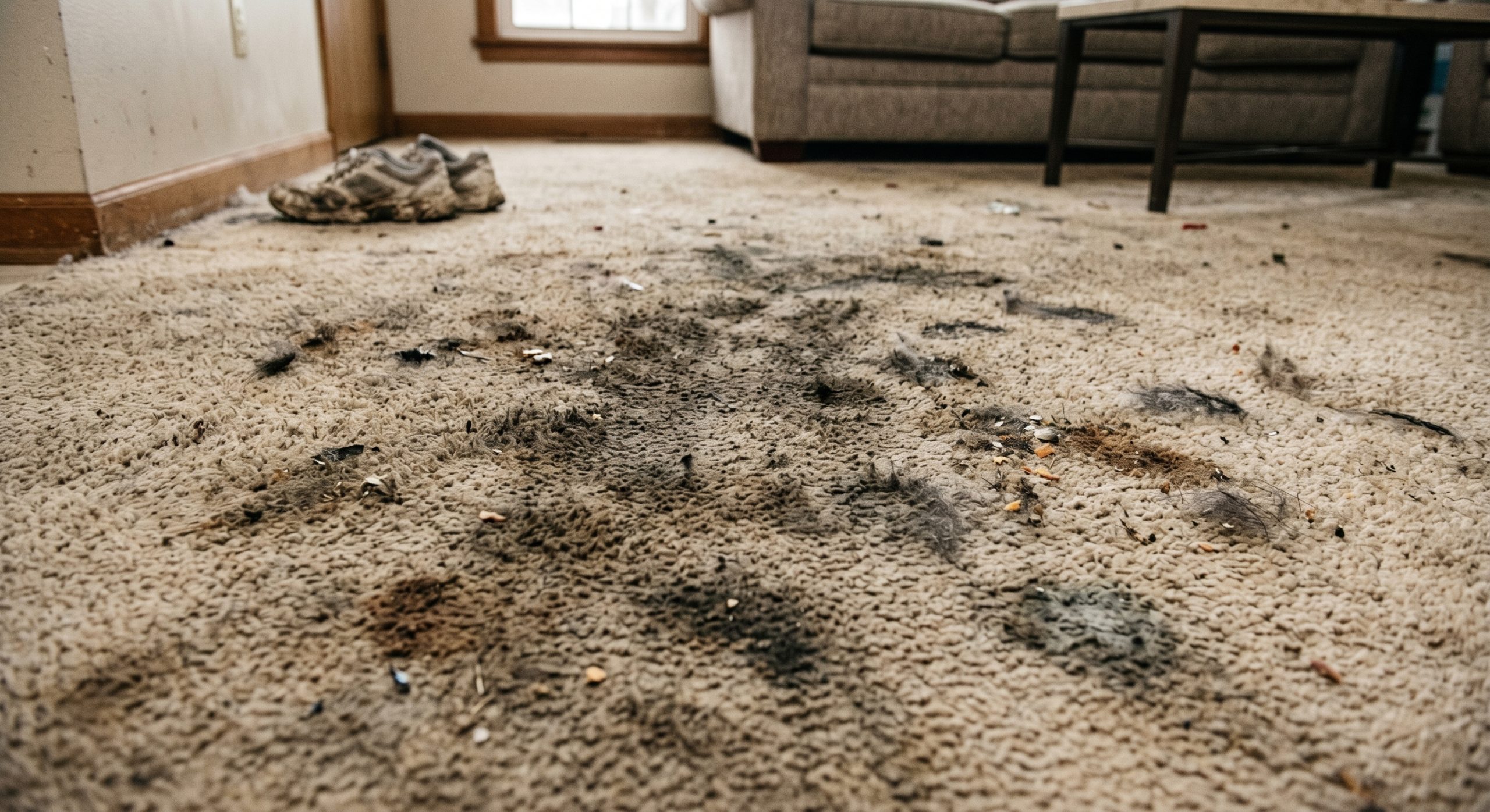 Carpet Before Steam Clean