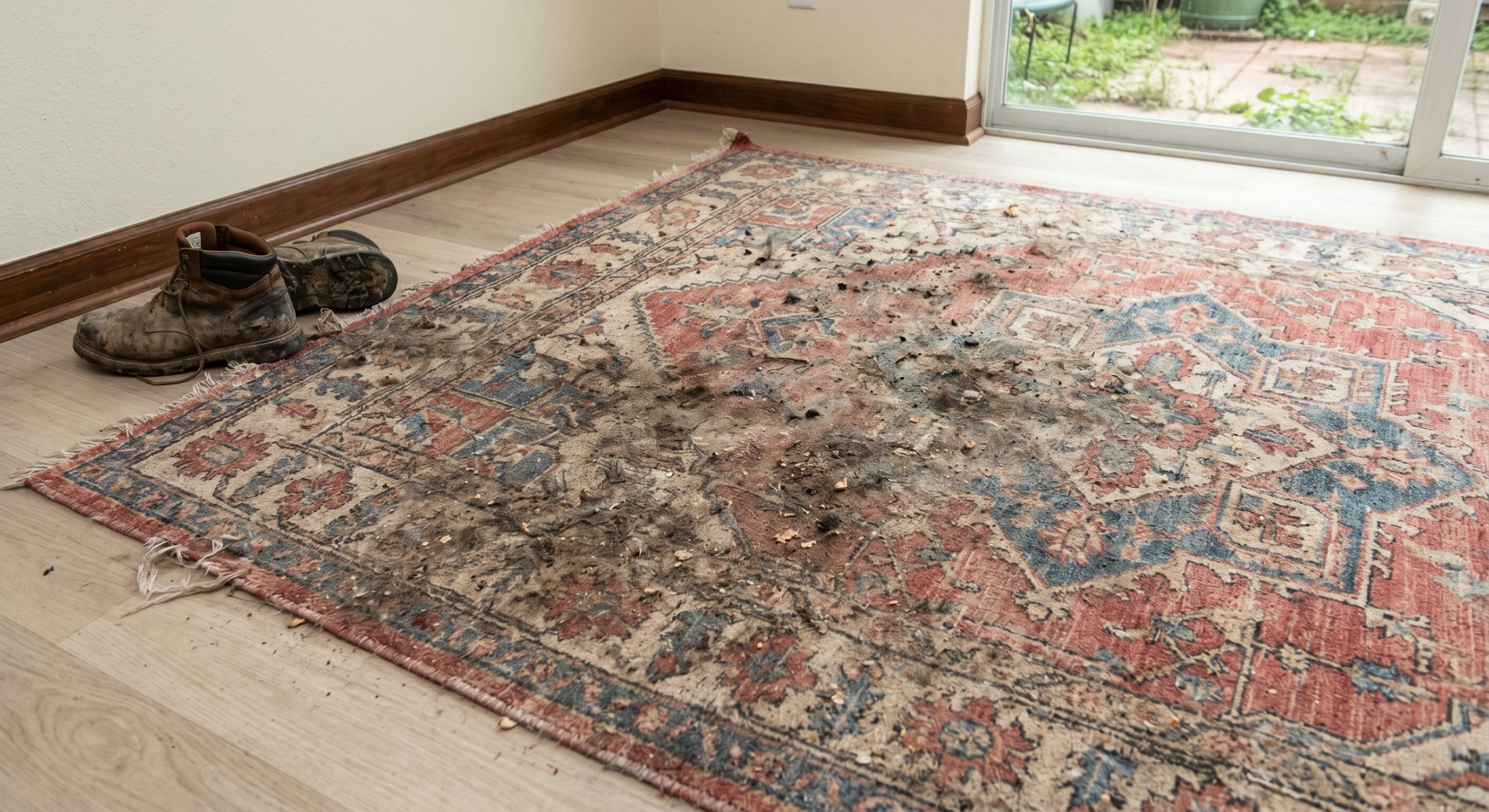 Rug Before Steam Clean